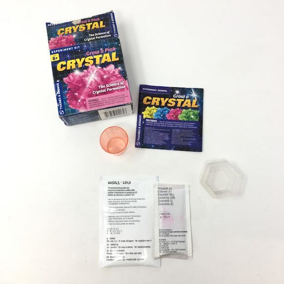 Thames & Kosmos Grow a Pink Crystal Experiment Kit Science of Crystal Formation - Picture 4 of 4